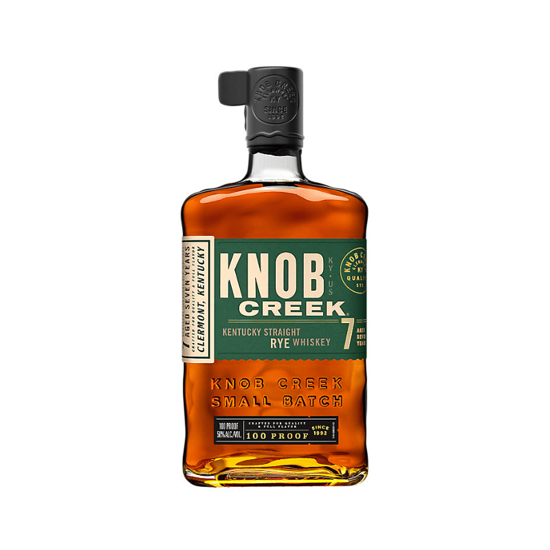 Knob Creek Straight Rye Whiskey 7 Year Small Batch 100 Proof 750ml bottle