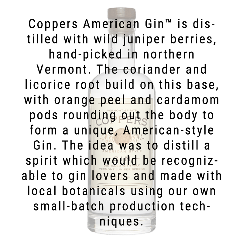 Vermont Spirits Distilling Co. Coppers American Gin 750mL