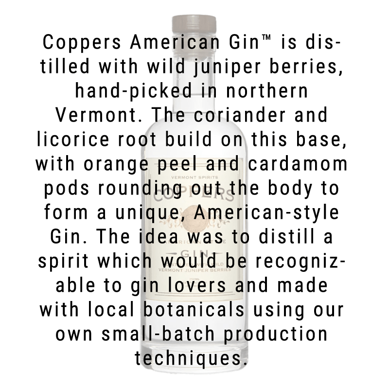 
            
                Load image into Gallery viewer, Vermont Spirits Distilling Co. Coppers American Gin 375mL
            
        