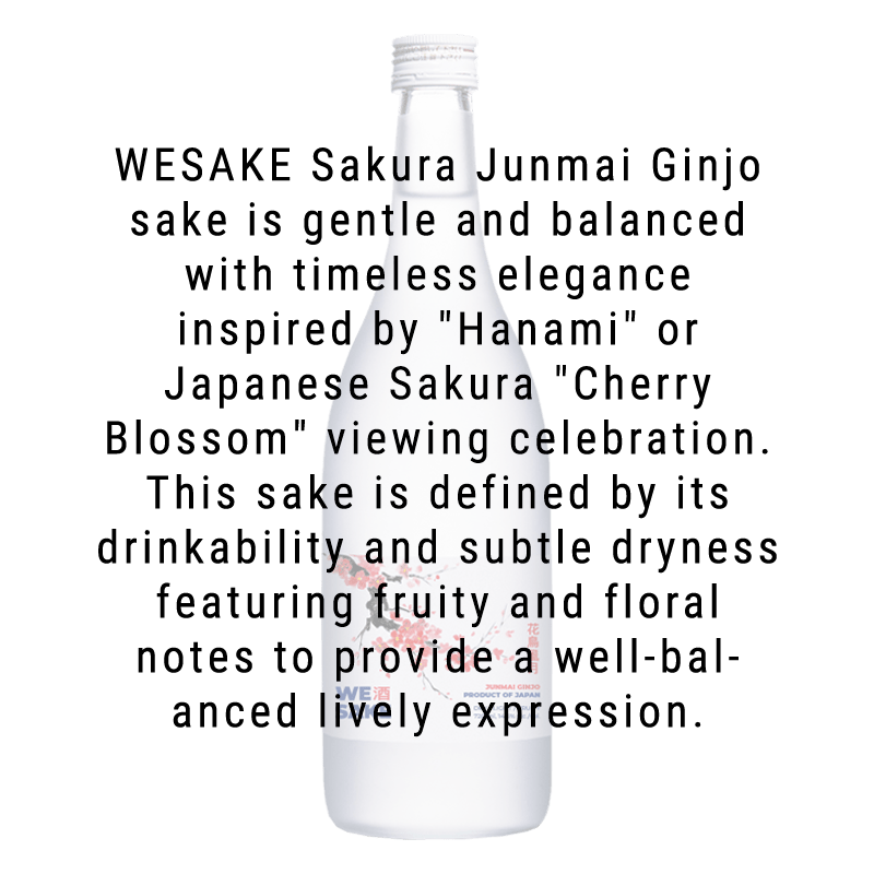 Wesake: Sakura Junmai Ginjo Sake 720mL