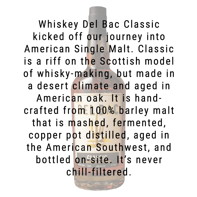 Whiskey Del Bac Classic Single Malt Whiskey 750mL