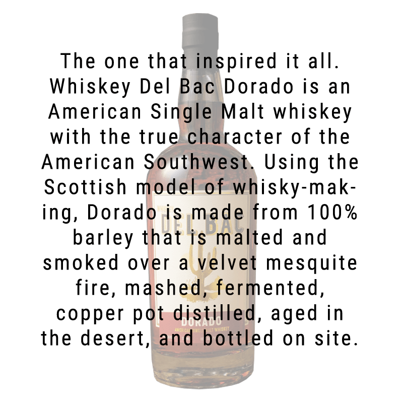 Whiskey Del Bac Dorado Single Malt Whiskey 750mL