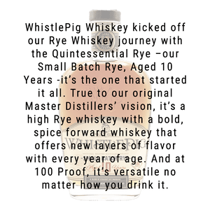 Whistlepig 10 Year Rye Whiskey 750mL