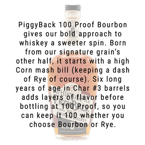 Whistlepig Piggyback 6 Year Bourbon Whiskey 750mL