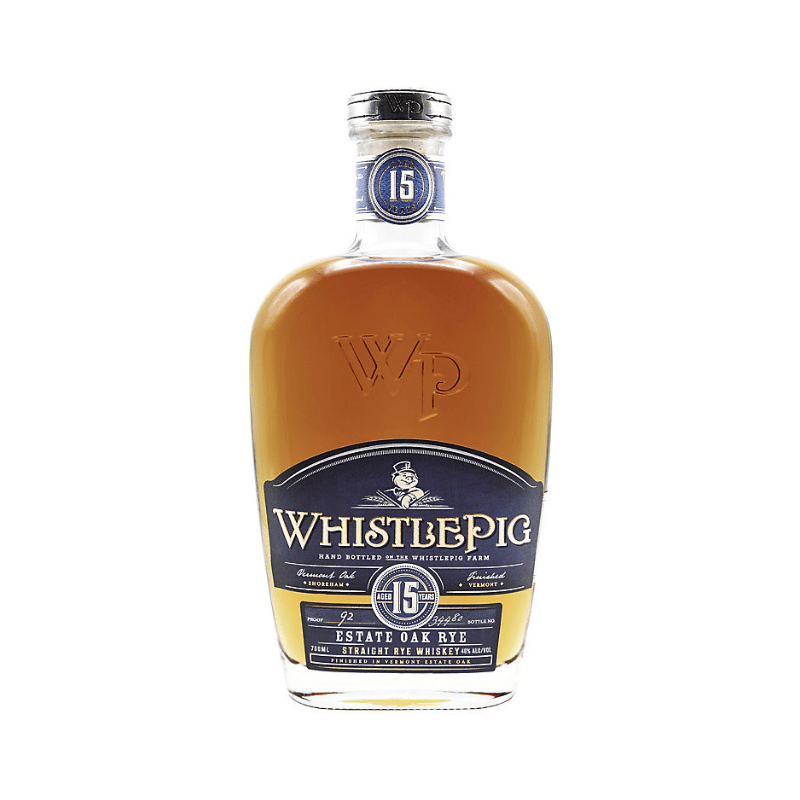 Whistlepig 15 Year Straight Rye Whiskey finished in Vermont Estate Oak 750ml bottle