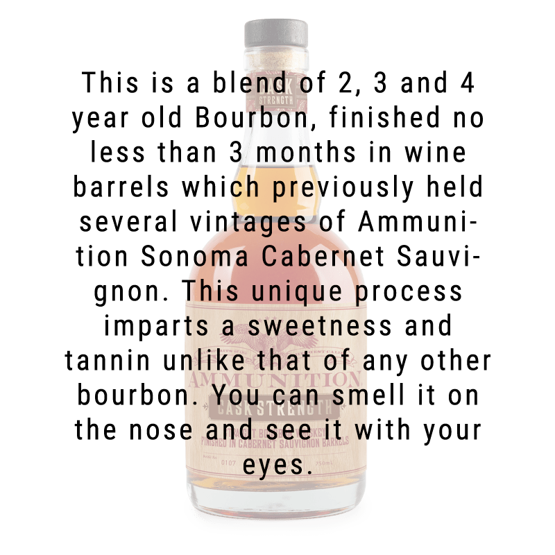 Ammunition Cask Strength Bourbon 750mL - Great American Craft Spirits