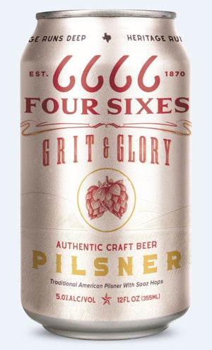 Four Sixes Grit & Glory Pilsner 12.oz