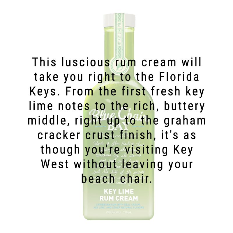 Blue Chair Bay Key Lime Rum Cream 375mL - Great American Craft Spirits