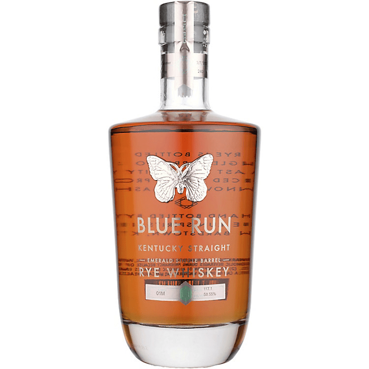 Blue Run Rye Whiskey Emerald Single Barrel 4 Yr 750ml - Great American Craft Spirits