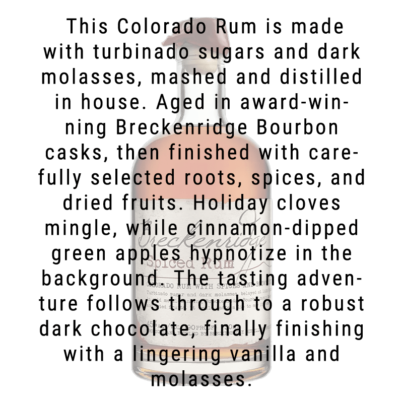 Breckenridge Spiced Rum 750mL - Great American Craft Spirits