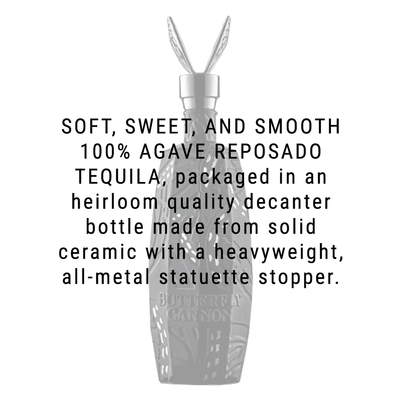 Butterfly Cannon Tequila "The Winged King" Reposado 750mL - Great American Craft Spirits