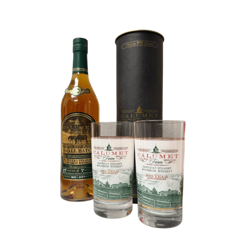 Calumet Farm Small Batch Kentucky Bourbon Whiskey Gift Set 750ml - Great American Craft Spirits