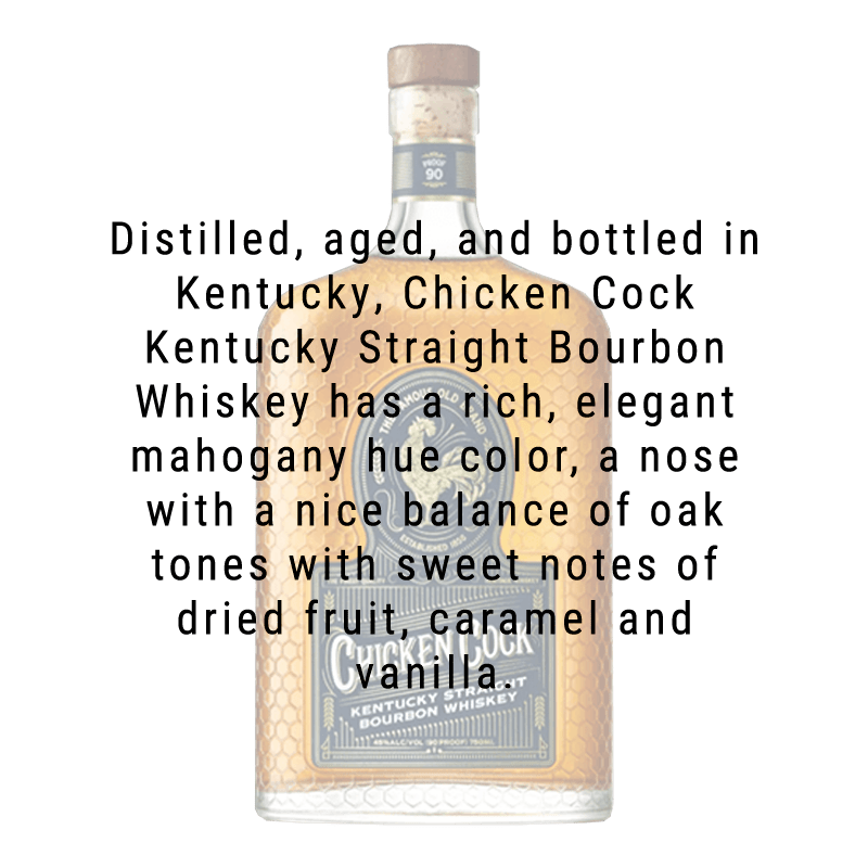 Chicken Cock Kentucky Straight Bourbon Whiskey 750mL - Great American Craft Spirits