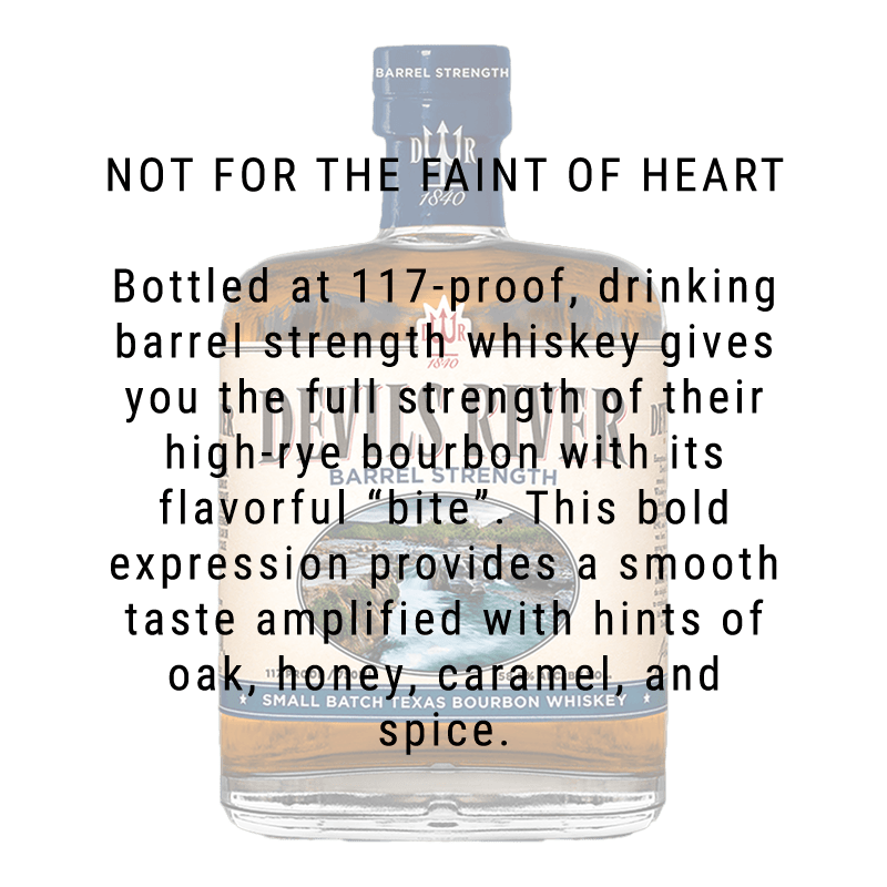Devil's River Barrel Strength Bourbon Whiskey 750mL - Great American Craft Spirits