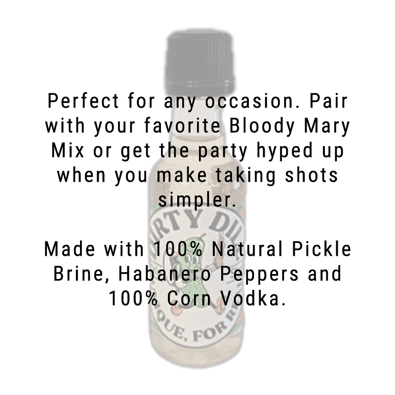 Dirty Dill Spicy Pickle Vodka Shot 50ml 12 pack - Great American Craft Spirits