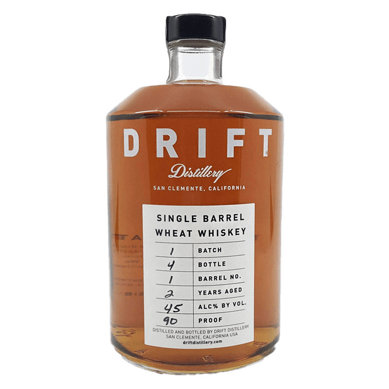 Drift Distillery Single Barrel Wheat Whiskey 750mL - Great American Craft Spirits