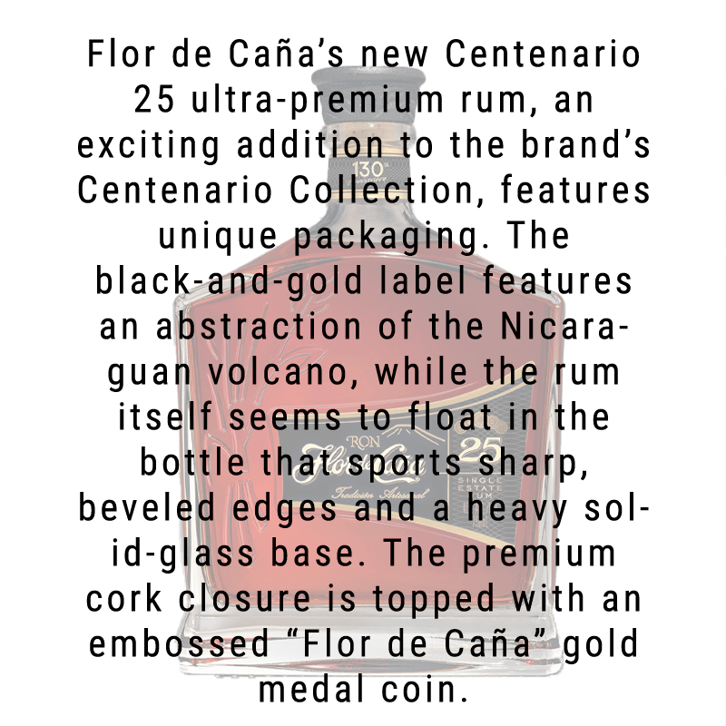 Flor De Cana 25 Year Rum 750ml - Great American Craft Spirits
