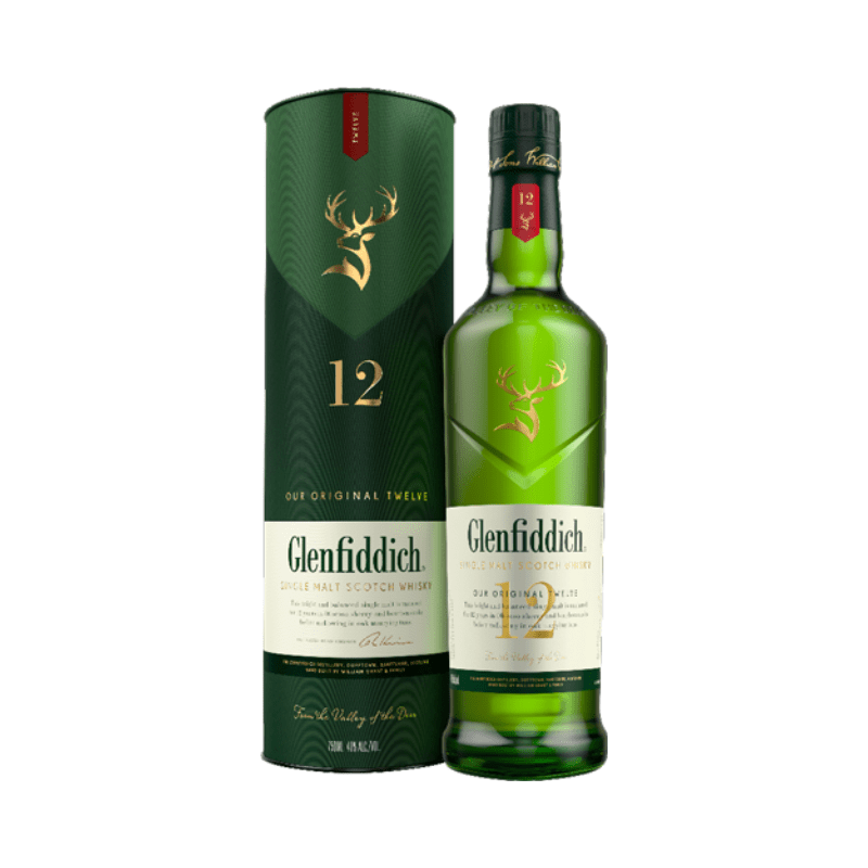 Glenfiddich 12 Year Old Single Malt Scotch Whisky 750mL - Great American Craft Spirits