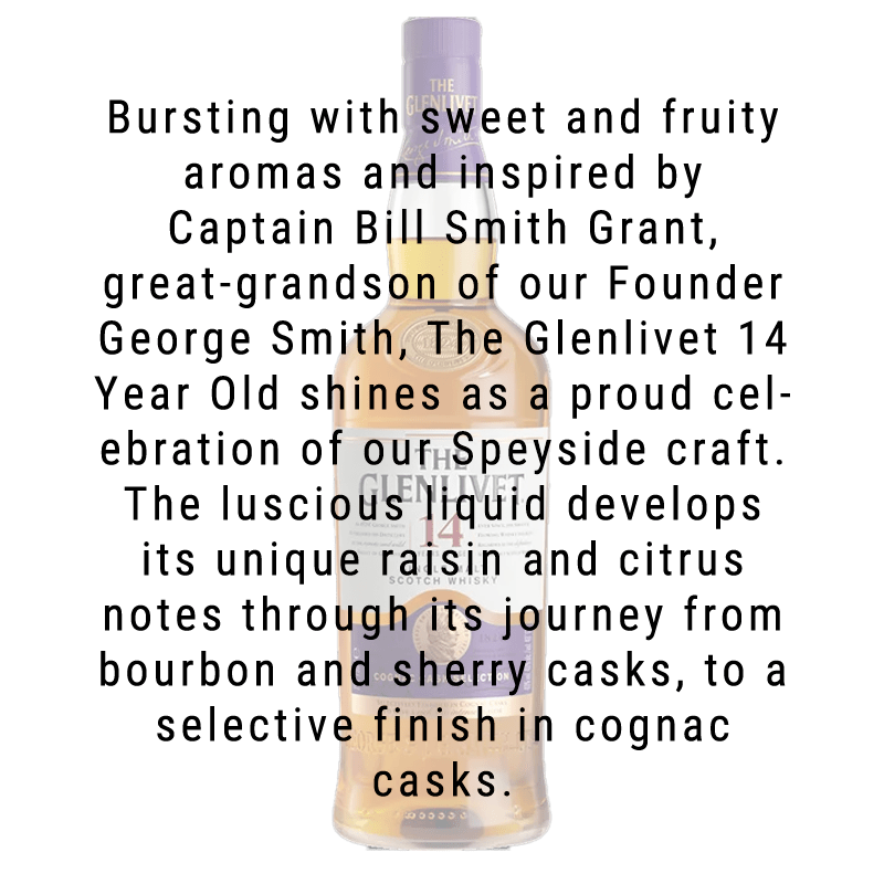Glenlivet 14 Year Single Malt Scotch Whisky 750mL - Great American Craft Spirits
