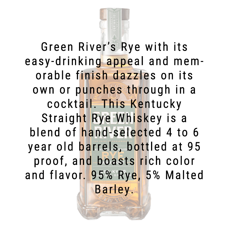 Green River Rye Whiskey 750mL - Great American Craft Spirits