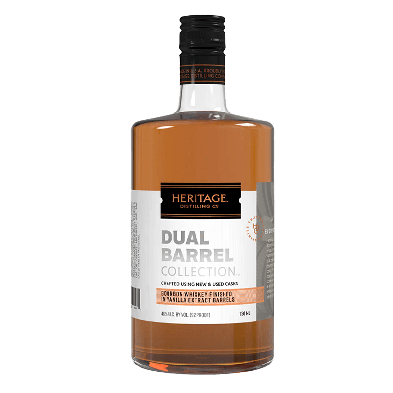 Heritage Distilling Dual Barrel (Vanilla) Bourbon Whiskey 750mL - Great American Craft Spirits