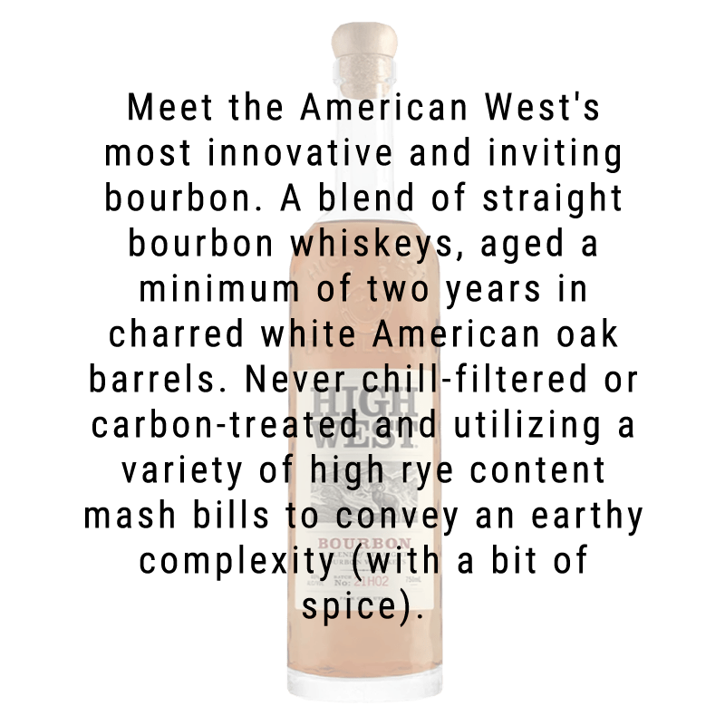 High West Bourbon Whiskey 750mL - Great American Craft Spirits