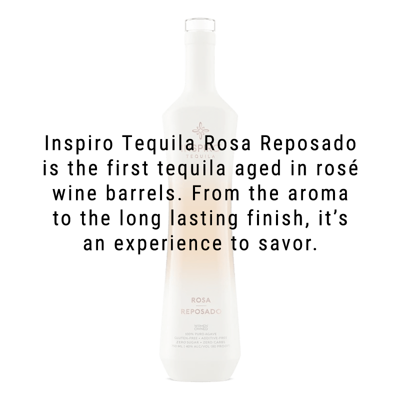 Inspiro Tequila Rosa Reposado 750mL - Great American Craft Spirits