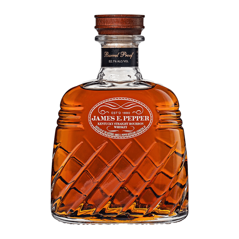 James E. Pepper Barrel Proof Bourbon Whiskey 750mL - Great American Craft Spirits