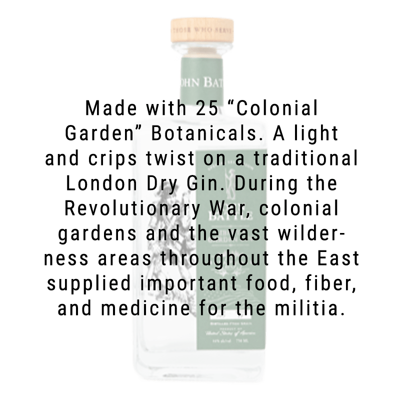 John Battle Gin 750ml - Great American Craft Spirits