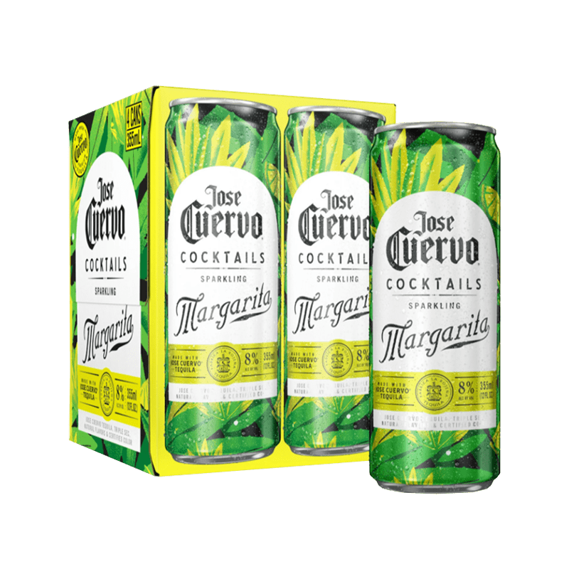 Jose Cuervo Authentic Sparkling Margarita 355mL 4 Pack - Great American Craft Spirits