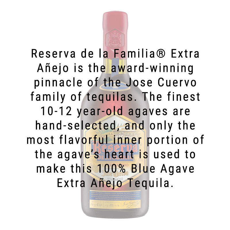 Jose Cuervo Reserva de la Familia® Extra Anejo Tequila 750mL - Great American Craft Spirits