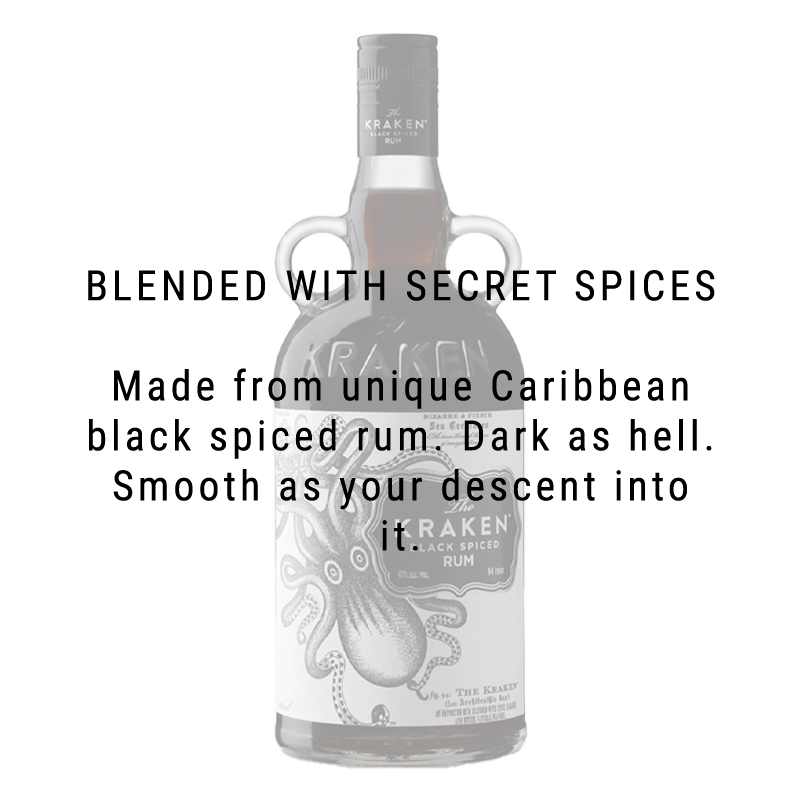 Kraken Black Spiced Rum 750mL - Great American Craft Spirits