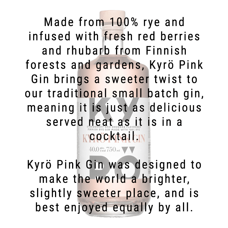 Kyro Pink Gin 750ml - Great American Craft Spirits