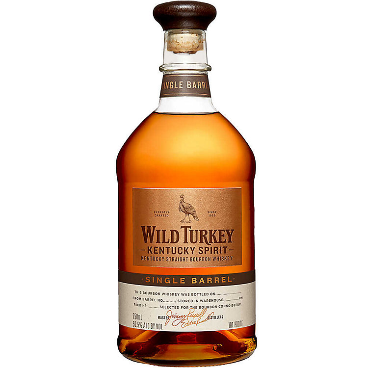 Wild Turkey Straight Bourbon Kentucky Spirit Single Barrel 101 Proof 750ml Bottle