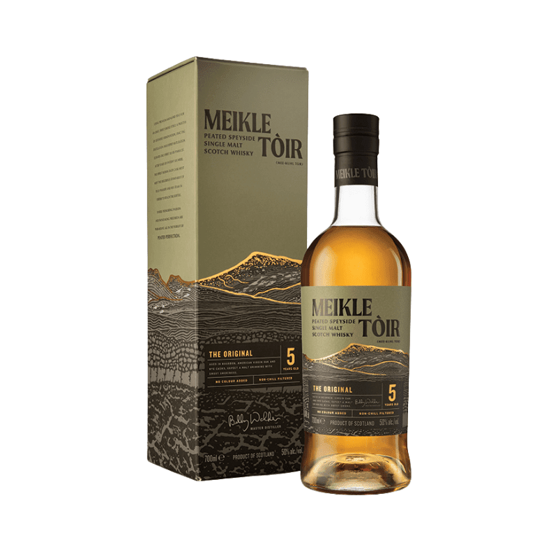 Meikle Toir Peated Speyside Single Malt Scotch Whisky - Non-Chill
