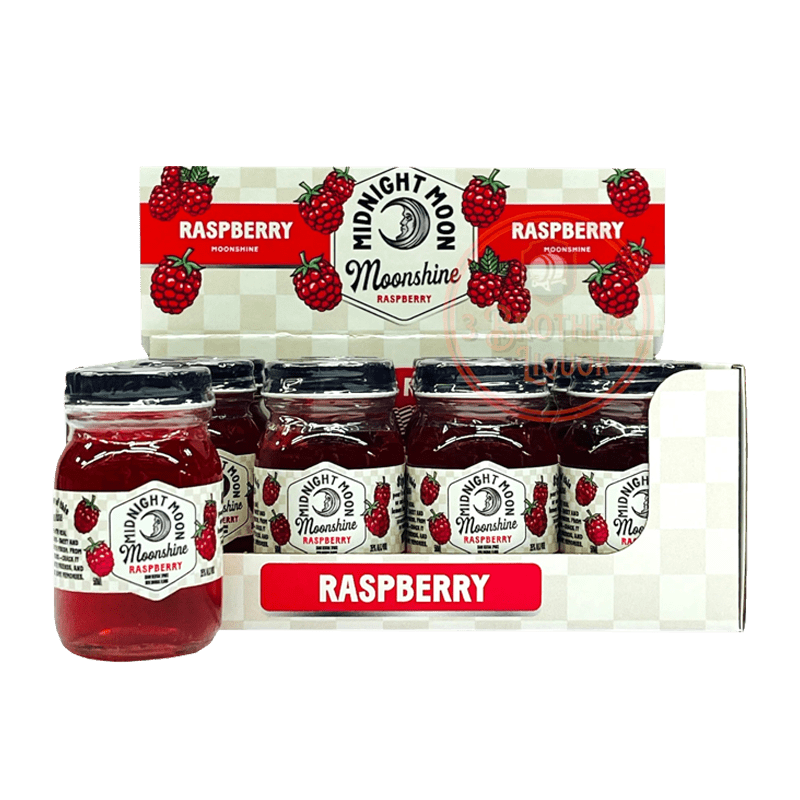 Midnight Moon Raspberry Moonshine 50mL 12 pack - Great American Craft Spirits