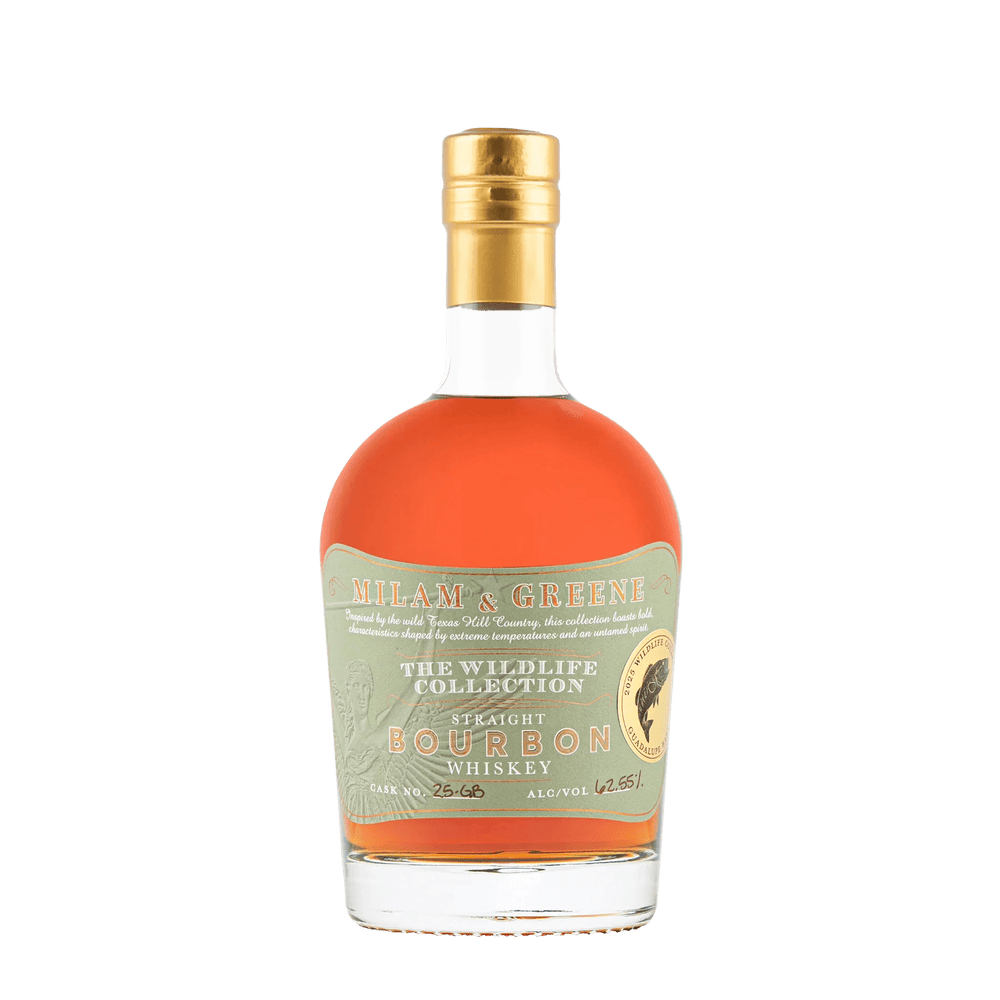Milam & Greene Guadalupe Bass Straight Bourbon Whiskey 750mL - Great American Craft Spirits