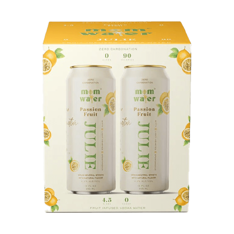Buy Mom Water Julie - Passion Fruit Cocktail 12.oz 4 Pack | Great