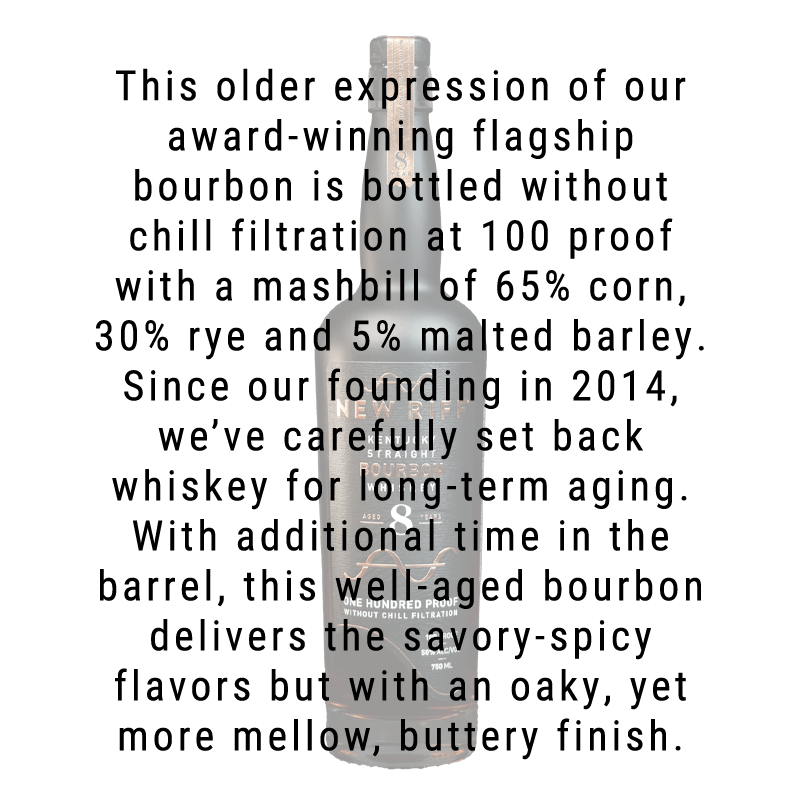 New Riff Distilling 8 Year Old Kentucky Straight Bourbon Whiskey 750mL - Great American Craft Spirits
