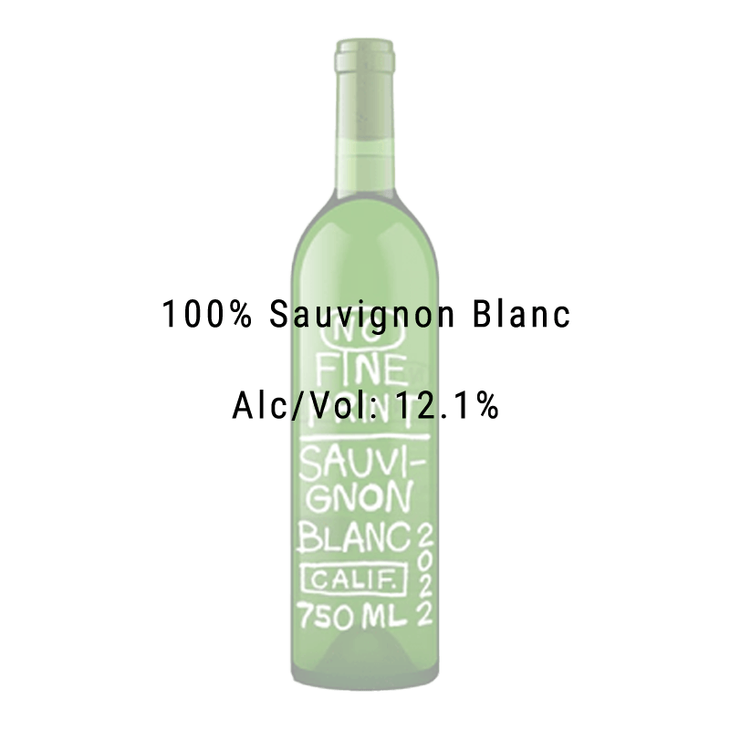 No Fine Print 2022 Sauvignon Blanc 750mL - Great American Craft Spirits