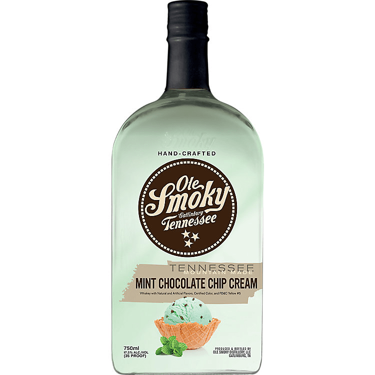 Ole Smoky Mint Chocolate Chip Cream Liqueur 750ml - Great American Craft Spirits