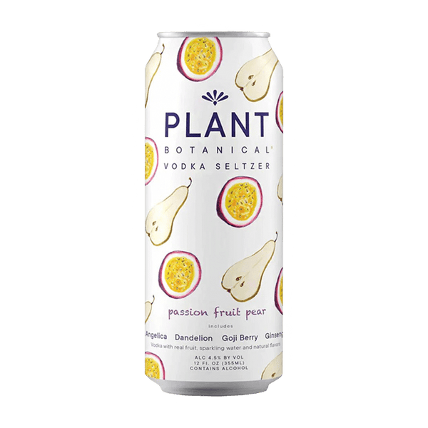 Buy Plant Botanical Vodka Seltzer Passionfruit Pear 12.oz 4 pack