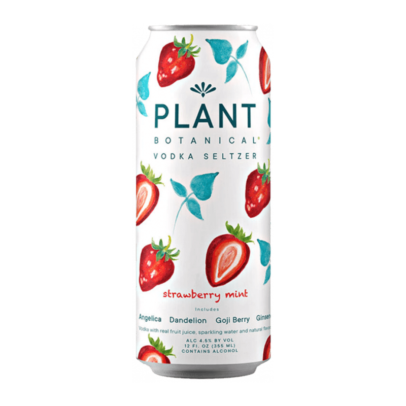 Buy Plant Botanical Vodka Seltzer Strawberry Mint 12.oz 4 Pack