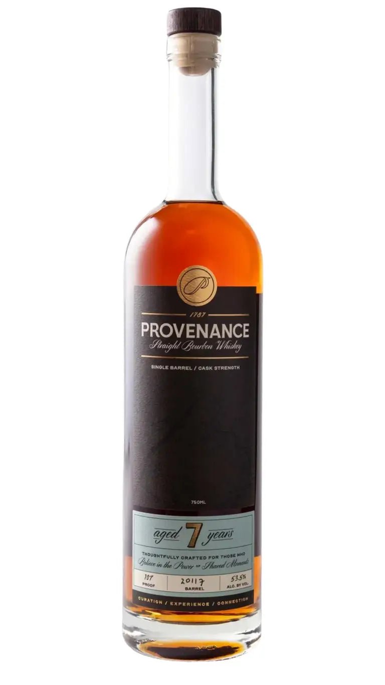 Provenance 7 Year Single Barrel Bourbon Whiskey 750ml - Great American Craft Spirits