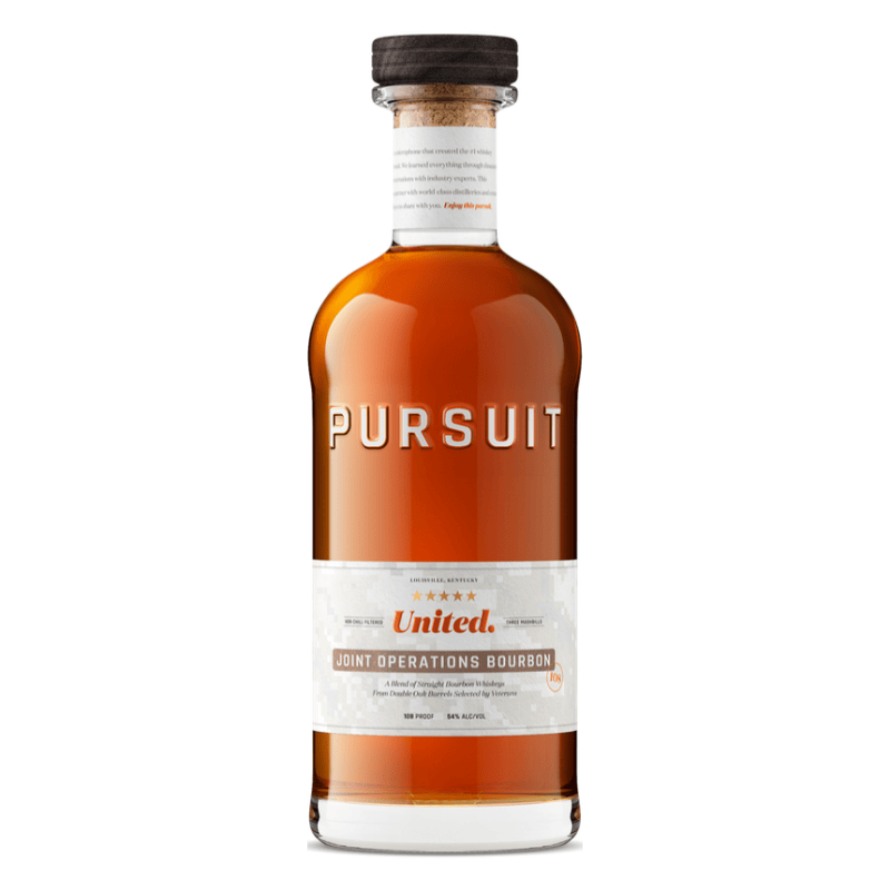 Pursuit United Joint Operations Double Oak Bourbon Whiskey 700mL - Great American Craft Spirits