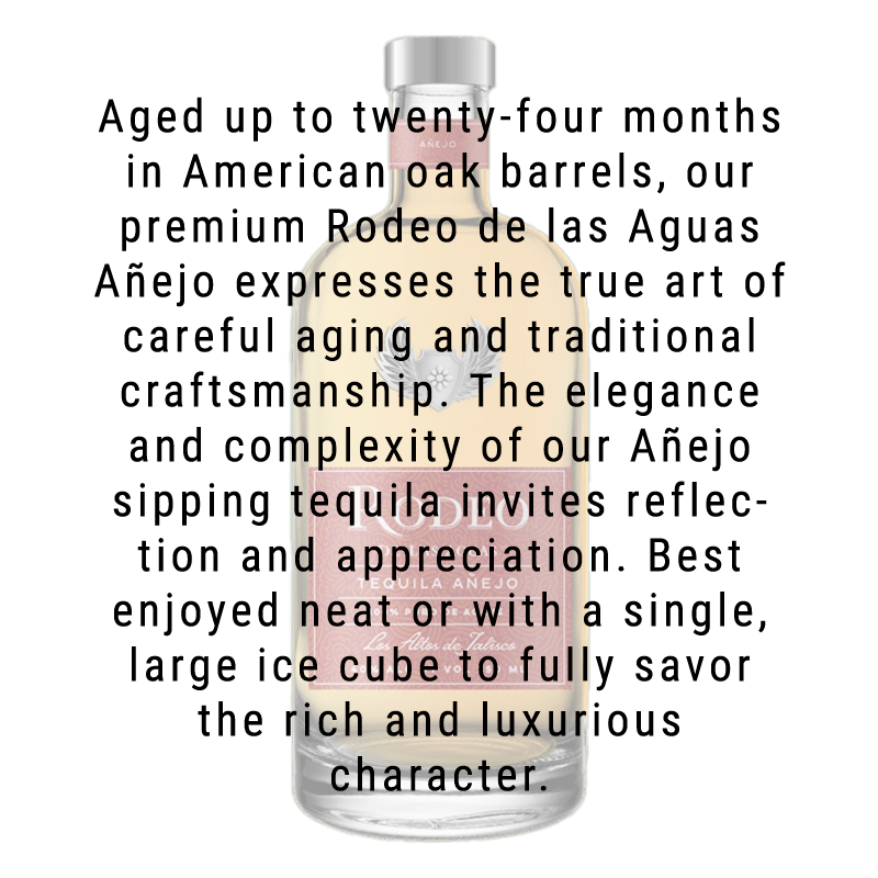 Rodeo De Las Aguas Tequila Anejo 750mL - Great American Craft Spirits