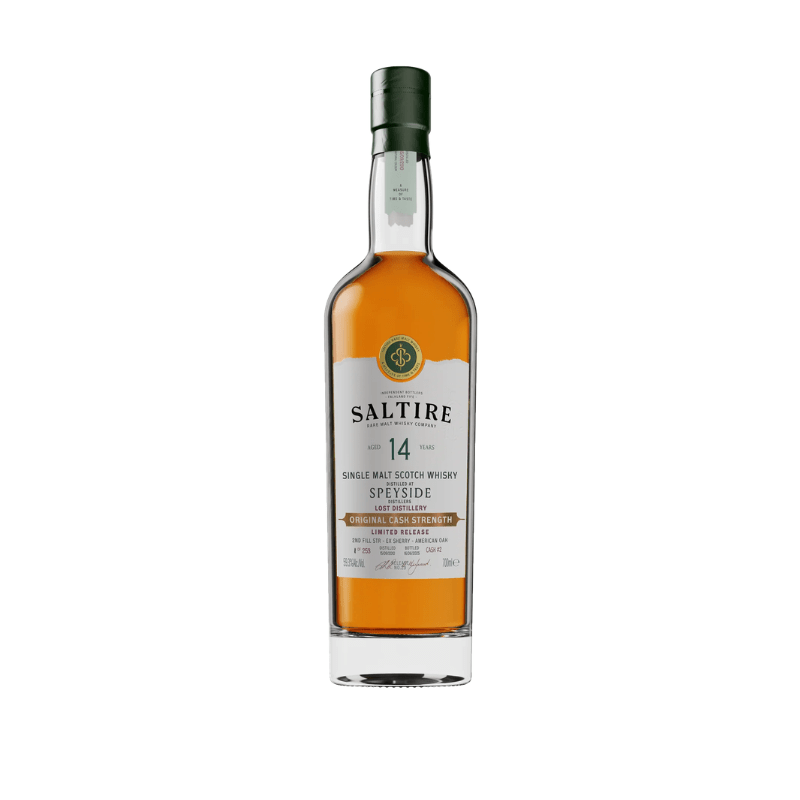 Saltire Speyside Cask 2 Cask Strength Single Malt Scotch Whiskey 700mL - Great American Craft Spirits