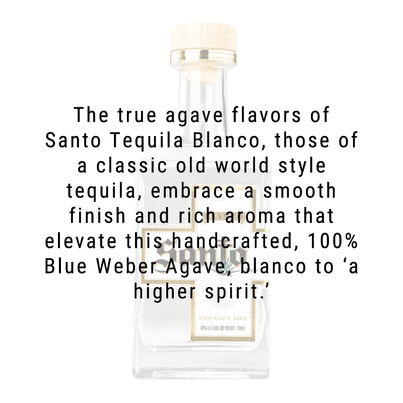 Santo Tequila Blanco 750mL - Great American Craft Spirits