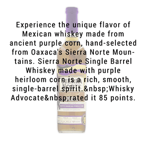 Buy Sierra Norte Native Oaxacan Purple Corn Whiskey 750mL | Great