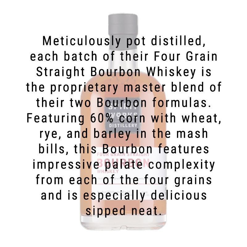 Spirit Works Distillery 4 Grain Bourbon Whiskey 750mL - Great American Craft Spirits